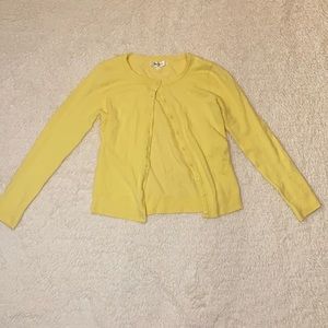 Yellow cardigan